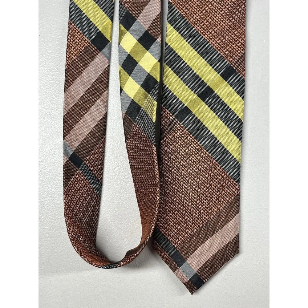 Ben Sherman Silk Tie Plaid Hand Made Mens Necktie 2 5/8